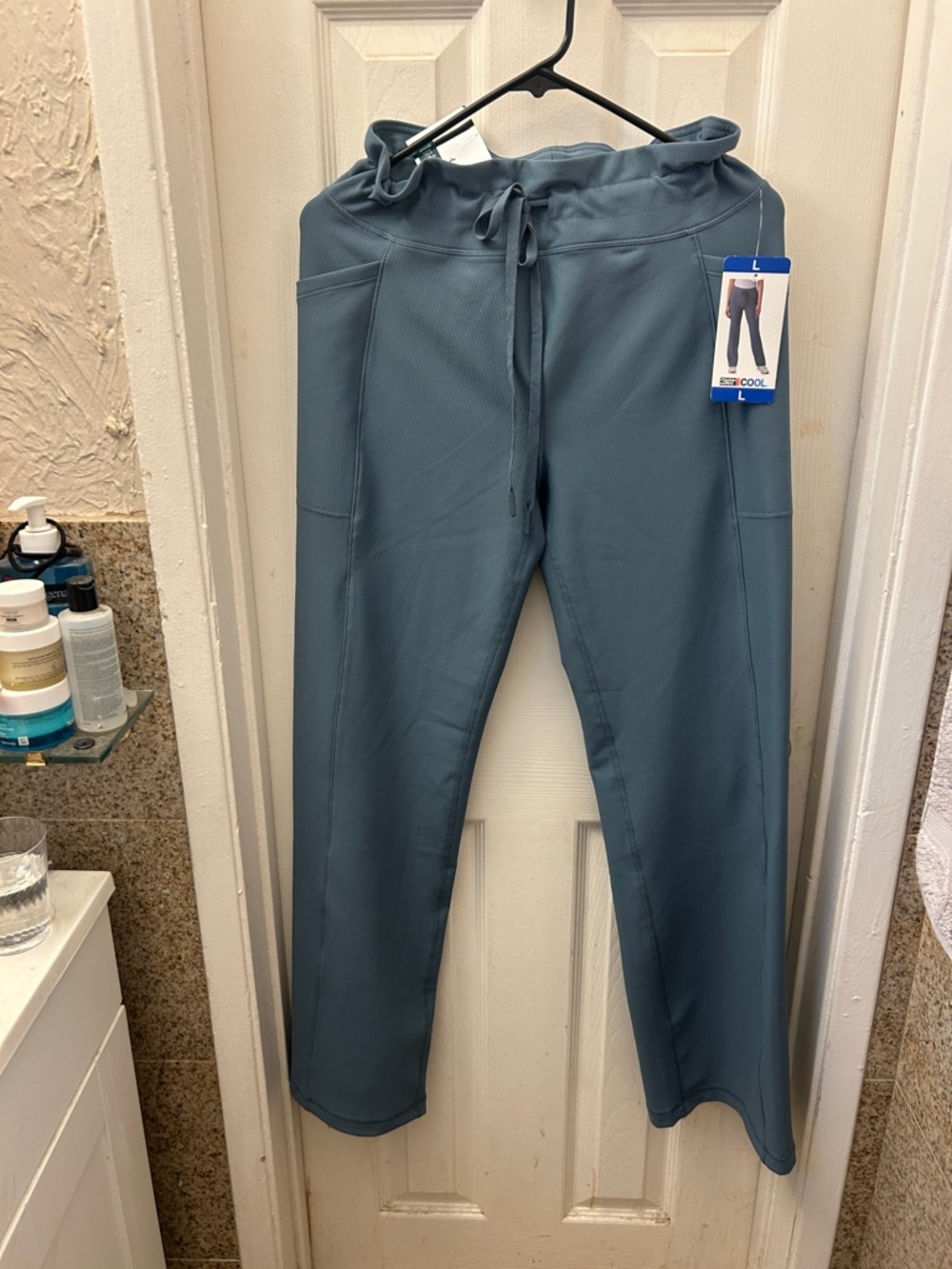 Chico's Teal Blue Drawstring Jogger Pants